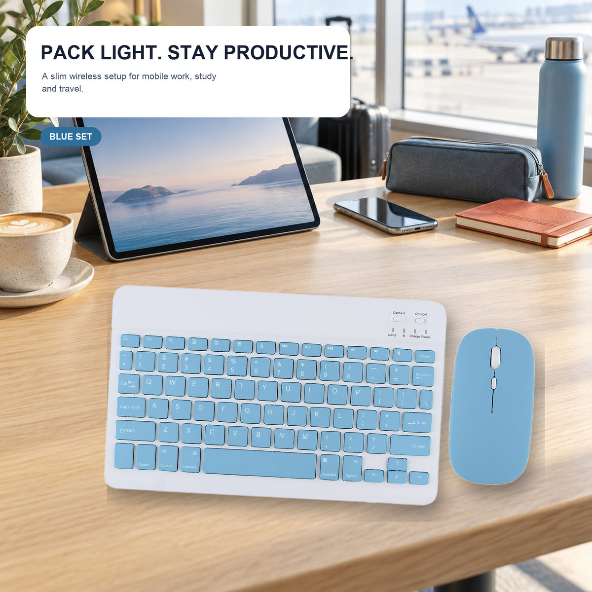 Mini Wireless Keyboard & Dual-Mode Mouse Set