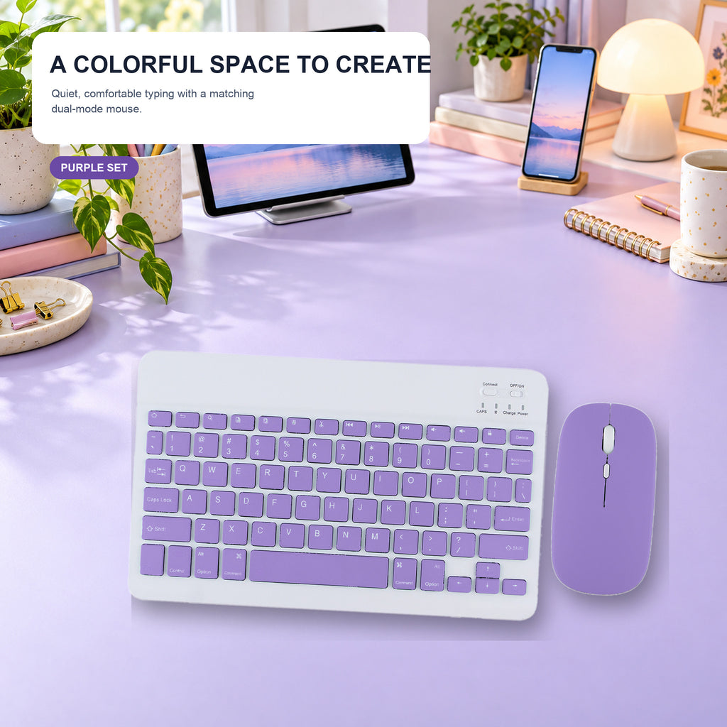 Mini Wireless Keyboard & Dual-Mode Mouse Set