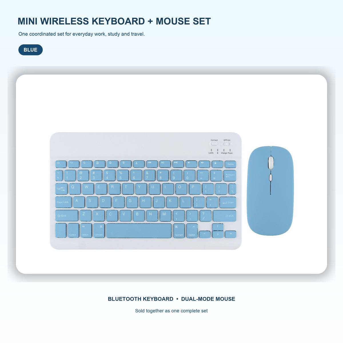 Mini Wireless Keyboard & Dual-Mode Mouse Set