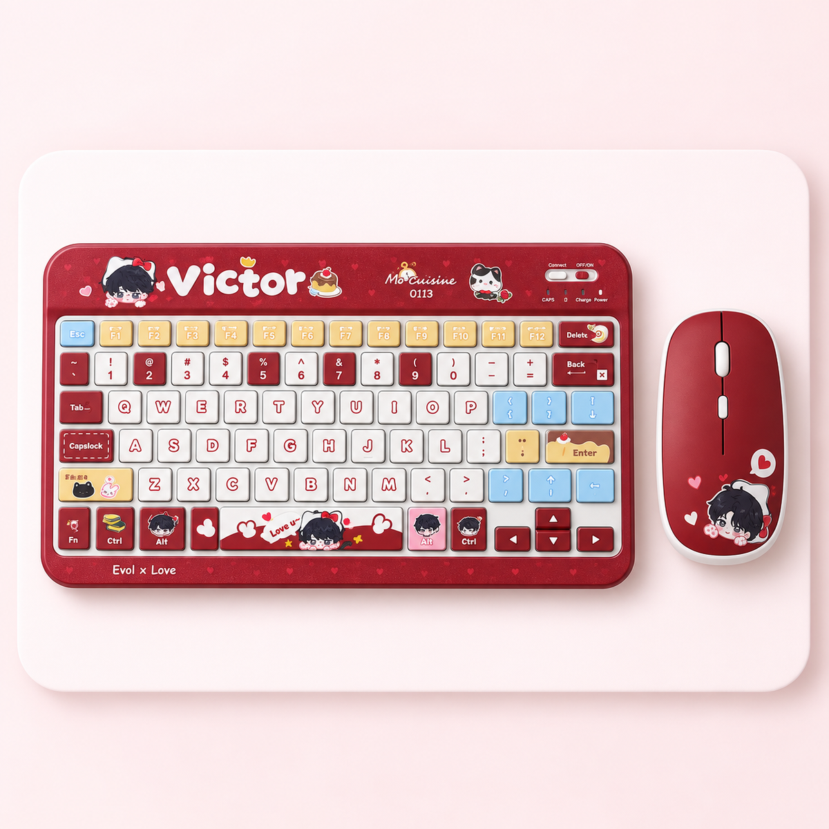 Mini Wireless Keyboard & Dual-Mode Mouse Set