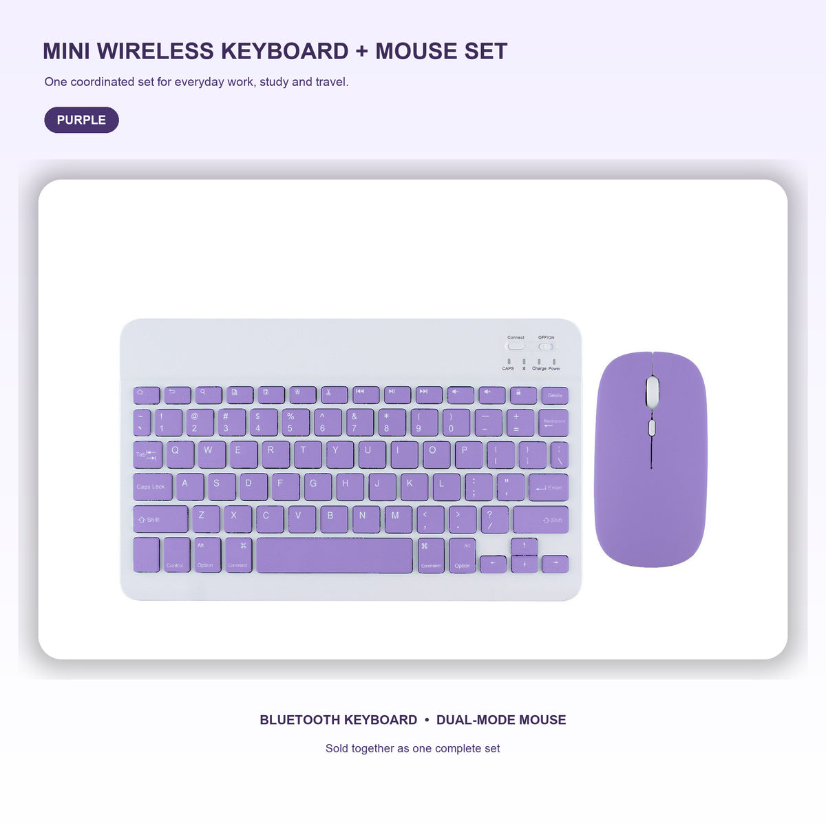 Mini Wireless Keyboard & Dual-Mode Mouse Set