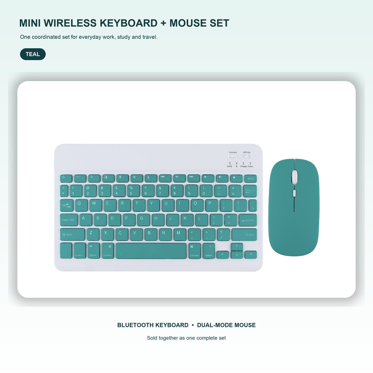 Mini Wireless Keyboard & Dual-Mode Mouse Set