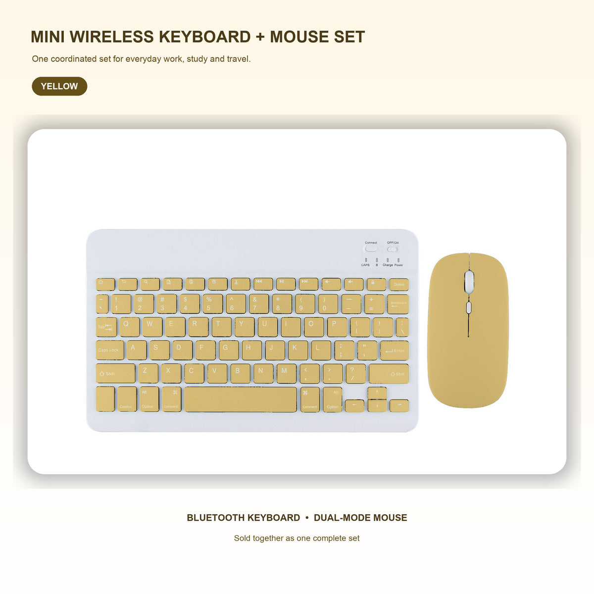 Mini Wireless Keyboard & Dual-Mode Mouse Set